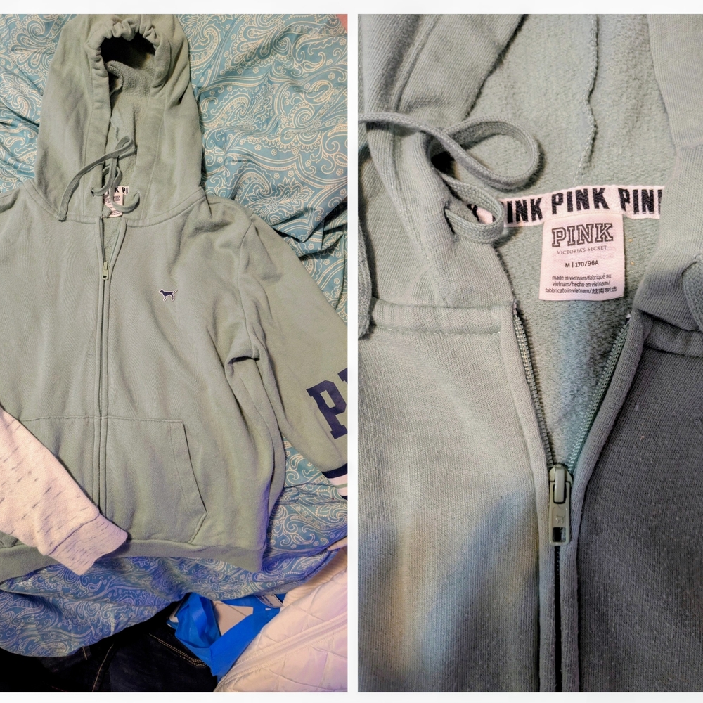 Victoria's Secret Pink Hoodie - Light Green